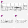 vidaXL Set di divani da esterno con cuscino 7 pcs Naturale e Beige