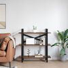 vidaXL Libreria Rovere fum&eacute; 100 x 33,5 x 102 cm Legno multistrato