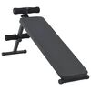 vidaXL Panca per addominali Nero 124 x 33,5 x 55 cm