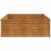 vidaXL Fioriera Rialzata da Giardino 100x100x36 cm in Acciaio Corten