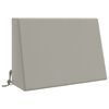 vidaXL Cuscino schienale SOEST 100% Poliestere Grigio 60 x 20 x 40 cm