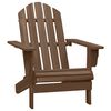 vidaXL Sedia Adirondack con Tavolo Abete Massello Marrone
