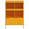 vidaXL Credenza Giallo Senape 68x39x101,5 cm in Acciaio