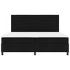 vidaXL Letto a molle con materasso Nero 200 x 200 cm Tessuto