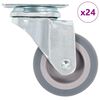 vidaXL Ruote Girevoli 24 pz 50 mm