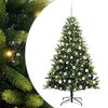 vidaXL Albero di Natale Artificiale a Cerniera con 300 LED 180 cm