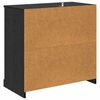 vidaXL Credenza Rovere Nero 70 x 35,5 x 67,5 cm Legno multistrato