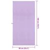 vidaXL Asciugamani Sportivi 2 pcs Viola 180 x 90 cm