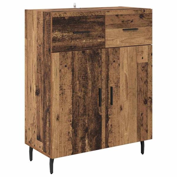 vidaXL Credenza Legno vecchio 69,5 x 34 x 90 cm Legno multistrato