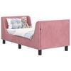 vidaXL Struttura letto per bambini con testata Rosa 70 x 140 cm
