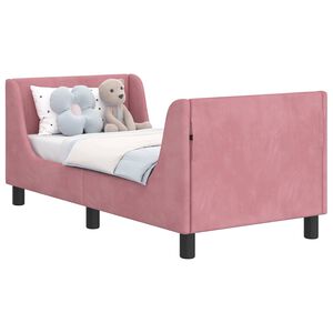 vidaXL Struttura letto per bambini con testata Rosa 70 x 140 cm