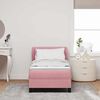 vidaXL Letto a molle con materasso Rosa 80 x 200 cm Velluto