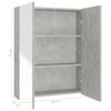 vidaXL Armadietto a Specchio per Bagno 60x15x75 cm MDF Grigio Cemento