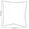 vidaXL Cuscino con cuscino 2 pcs Bianco 61 x 41 x 20 cm Poliestere