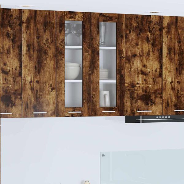 vidaXL Armadio pensile Rovere fum&eacute; 60 x 31 x 80 cm Legno multistrato