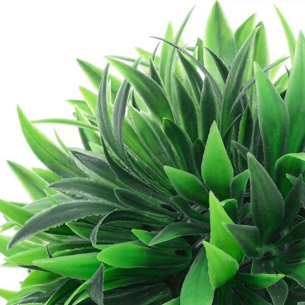 vidaXL Sfere di Bosso Artificiale con Luci LED 2 pz Verdi 30 cm