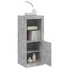 vidaXL Credenza con Luci LED Grigio Cemento 41x37x100 cm