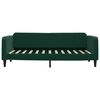 vidaXL Divano Letto con Letto Estraibile Verde Scuro 90x200cm Velluto