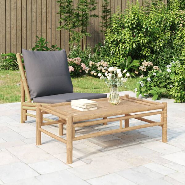 vidaXL Tavolino da Giardino 100x55x33 cm in Bamb&ugrave;