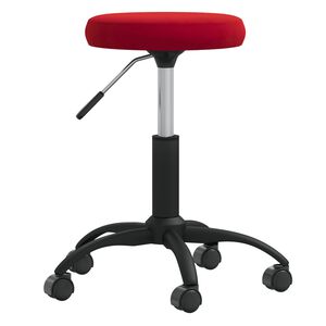 vidaXL Sgabello da Massaggio in Velluto Rosso Vino