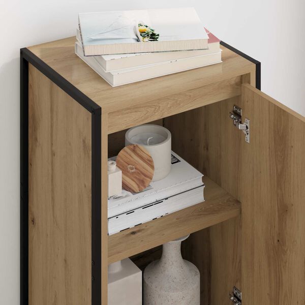 vidaXL Credenza Rovere Artigianale 43 x 36 x 75,5 cm Legno multistrato