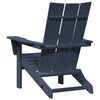 vidaXL Sedia Adirondack Pieghevole Navy 74.5 x 80.5 x 90cm HDPE