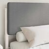 vidaXL Letto con Testiera Rivestita Grigio chiaro 140 x 200 cm