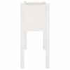 vidaXL Fioriera da Giardino Bianca 70x31x70 cm Legno Massello di Pino