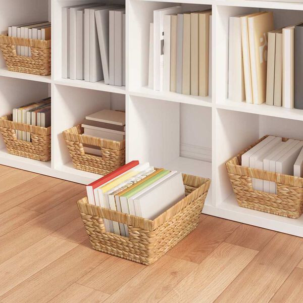 vidaXL Cesti per Stoccaggio 2 pcs Naturale 38 x 28 x 15 cm