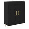 vidaXL Credenza Rovere Nero 69,5 x 34 x 90 cm