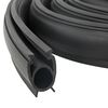 vidaXL Sigillo Porta Garage Nero 41 x 33 mm 2,5 m PVC