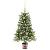 vidaXL Albero di Natale con 150 LED con supporto Verde 90 cm PE