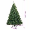 vidaXL Albero di Natale artificiale con 300 LED Verde 210 cm PE e PVC
