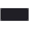 vidaXL Paraschizzi per Cucina Nero 90x40 cm in Vetro Temperato