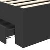 vidaXL Struttura del letto con testiera Nero e Argento 100 x 200 cm