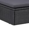 vidaXL Set Salotto da Giardino 9 pz in Polyrattan Nero