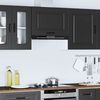vidaXL Pensile da Cucina Kalmar Nero in Legno Multistrato