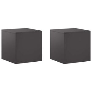 vidaXL Supporto per piante 2 pcs Nero 40 x 40 x 40 cm Acciaio