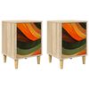 vidaXL Armadio da Notte BONN 2 pz Rovere Sonoma 36 x 33 x 50 cm