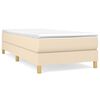 vidaXL Struttura Letto a Rete a Molle Crema 80x200 cm in Tessuto