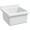 vidaXL Lavabo a Parete Bianco 40x40x24 cm in Resina