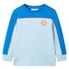 vidaXL Felpa da Bambino Blu Brillante e Azzurro 116