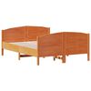 vidaXL Letto senza Materasso Marrone Cera 135x190 cm in Legno di Pino
