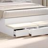 vidaXL Cassetti per letto con cassetto Bianco 120 x 36,5 x 16,5 cm