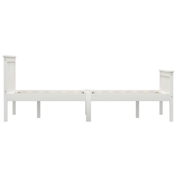 vidaXL Dormeuse Estraibile senza Materasso Bianca Legno Pino 120x200cm