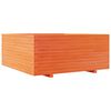 vidaXL Fioriera Giardino Marrone Cera 110x110x49,5 Legno Massello Pino