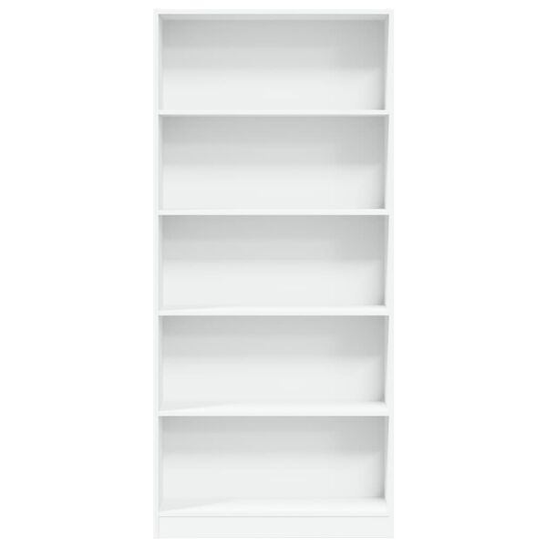 vidaXL Libreria Bianca 80x24x176 cm in Legno Multistrato