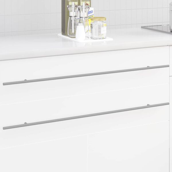 vidaXL Maniglia per Armadio 12 pcs Argento 900 mm Acciaio inossidabile