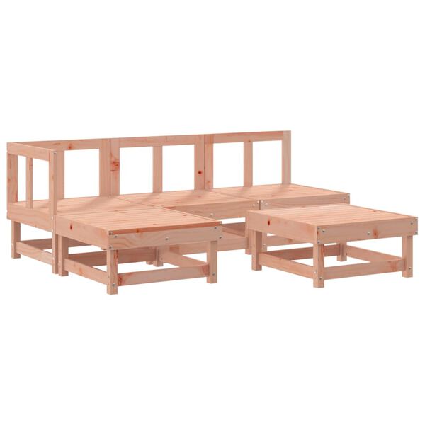 vidaXL Set Salotto da Giardino 5 pz in Legno Massello di Douglas