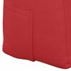 vidaXL Cuscino per Schiena Rosso 200 x 24 x 50 cm Tessuto